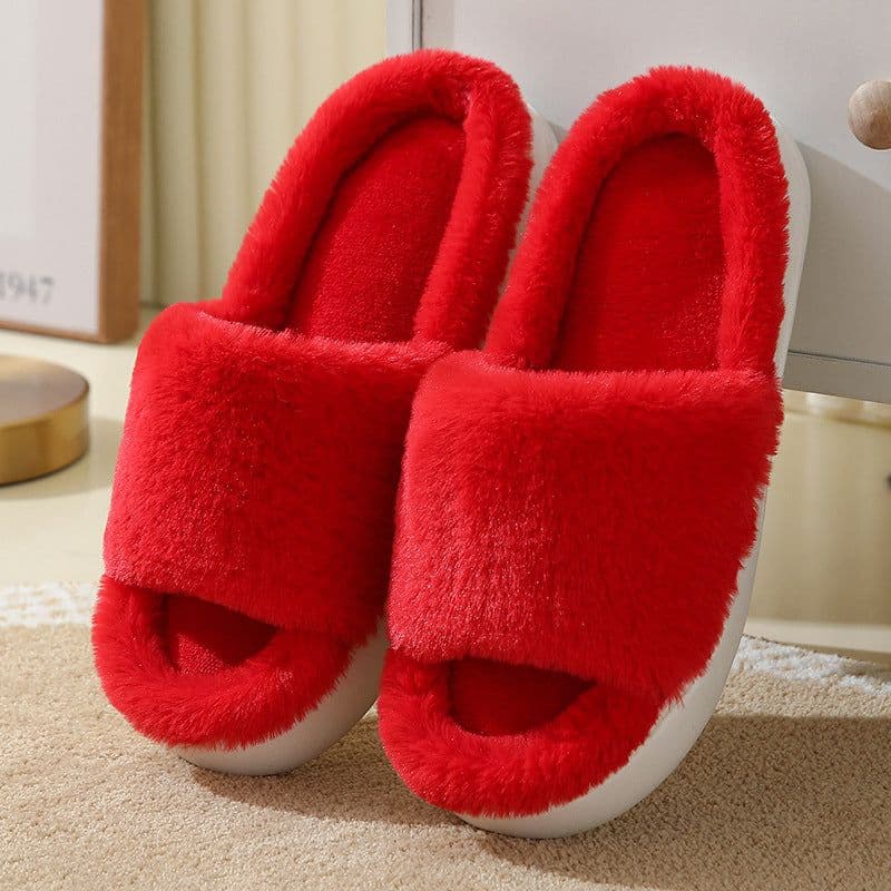 image-Women's Winter Slippers 2023 Cozy Indoor Warm Anti-slip Couples Slippers