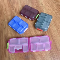 image-10-Grid Pill Box Storage - Blue Portable