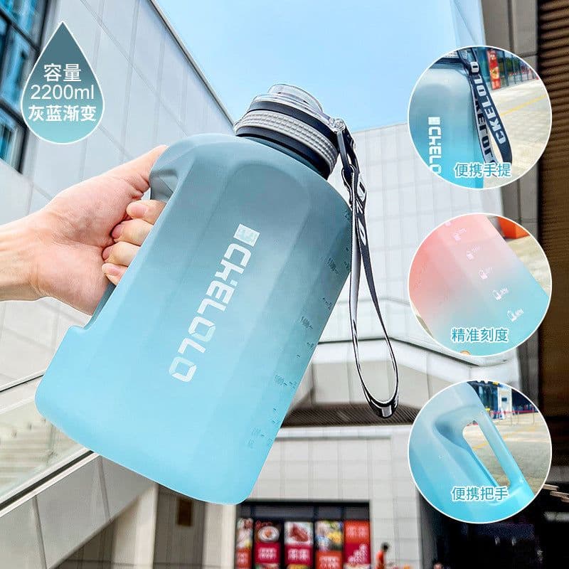 image-Tiannuo 1.2L Sport Bottle - Frosted Purple Fitness Kettle