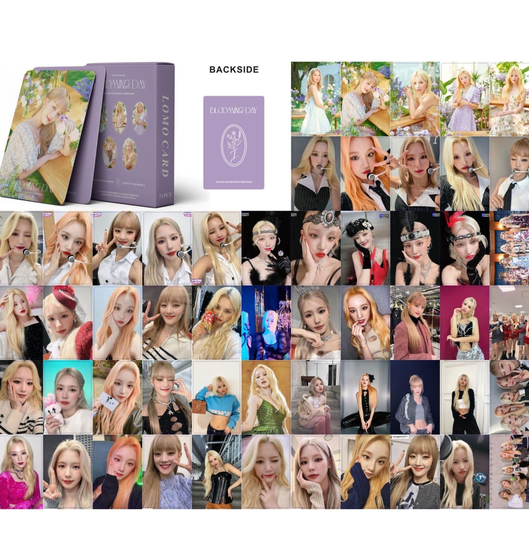 image-(G)I-DLE 55 Photo Cards LOMO Set - Yuqi Shuhua Miyeon