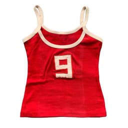 image-European American Y2K Blue Crop Top - Slim Fit