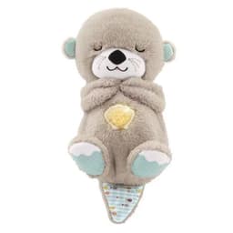 image-Cross-border new style breathing and luminous lullaby cute soothing bear sleeping soundly baby bear music doll