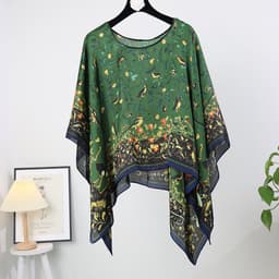 image-Silk Scarf Shawl - Women's Summer Sunscreen Large