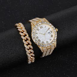 image-Taurus Pine Watch Bracelet Set - Gold 37mm