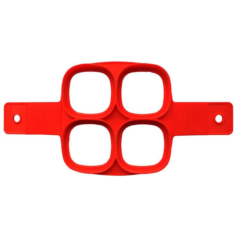 image-Silicone Omelette Maker - Multi-Functional 7-Hole Heart Shape Pancake Maker