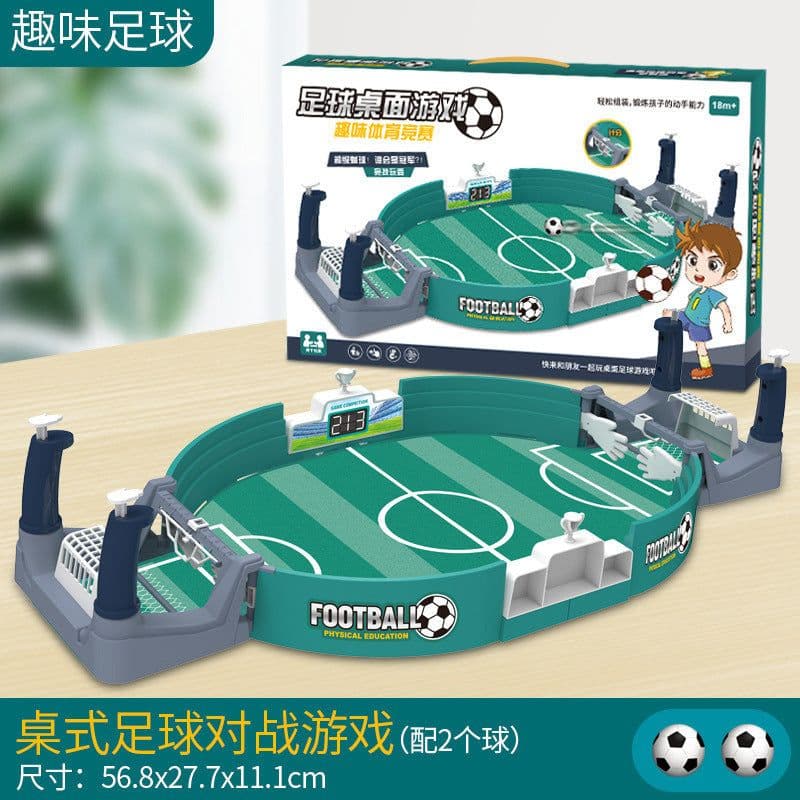 image-Kids' Table Soccer Double Battle Game, Plastic, Parent-Child Interactive Toy, 0-3 Years