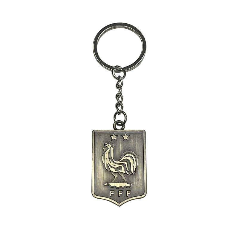 image-Football Team Logo Keychain - Zinc Alloy Metal