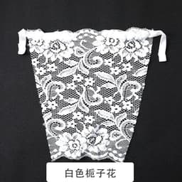 image-Lace Bralette Triangle Cup - White Anti-Light