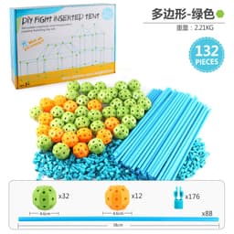 image-Cheng Ke Kids Tent Castle 132PC DIY Beads
