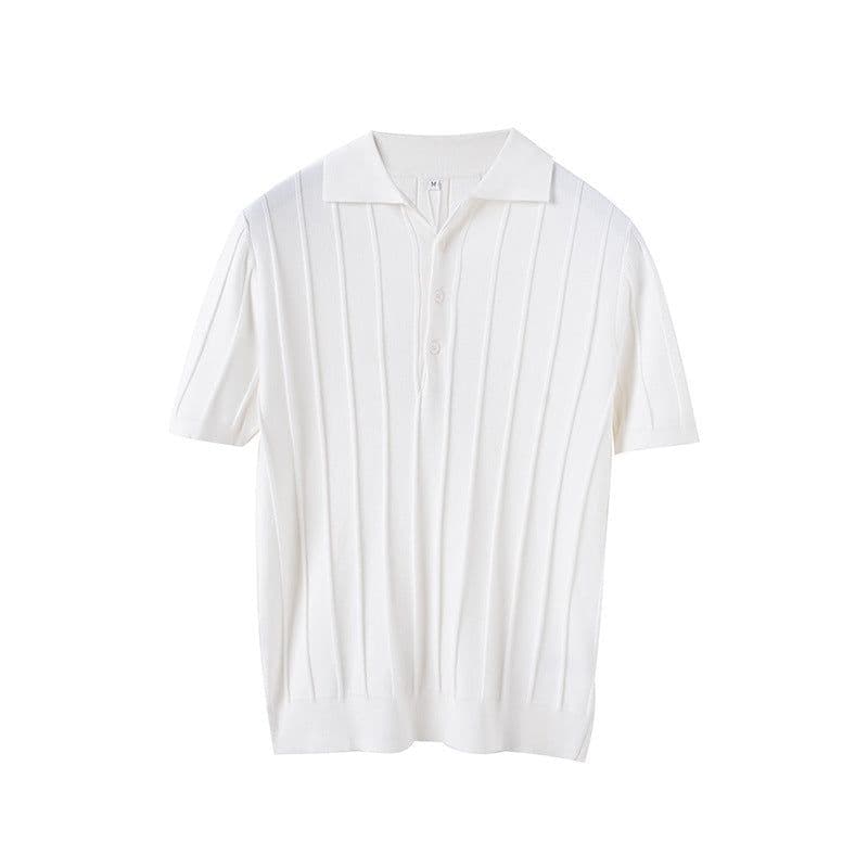 image-POLO Shirt Men Short-Sleeve Striped Light Blue XXL