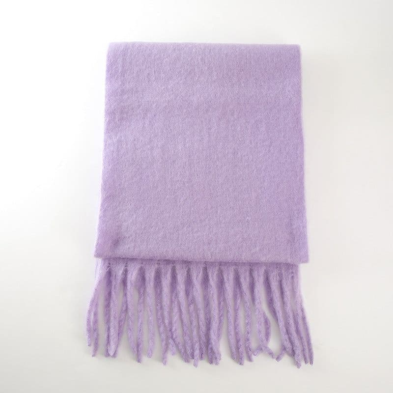 image-GINES LILY 28-Color Cashmere Scarf - Army Green, 43x225cm Warm