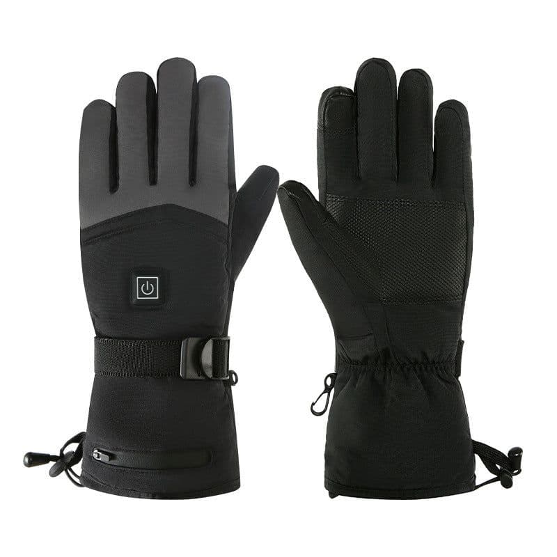image-Rechargeable Heated Gloves - Touch Screen Black