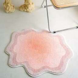 image-In stock Gradient deformed imitation cashmere living room carpet home bedroom full splicing carpet cat internet celebrity cushion