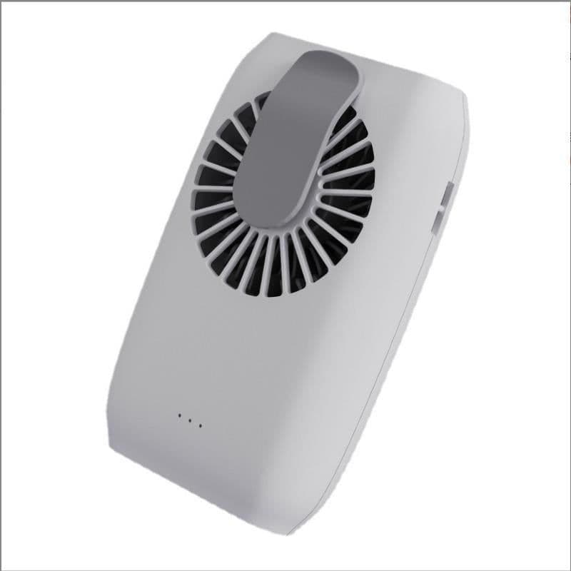 image-USB Rechargeable Handheld Fan - Green Hanging Neck