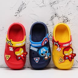 image-Disney Iron Man Crocs - Purple Kids Beach Slippers