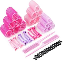 image-Hair Clip Curler Set - Fluffy Bangs Large Medium Small