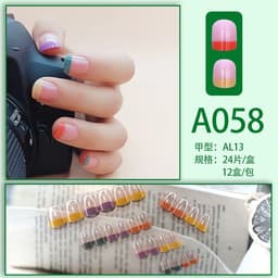 image-Internet celebrity new fake nails wearable nails finished nail patches nail art patches removable nail patches nail art accessories