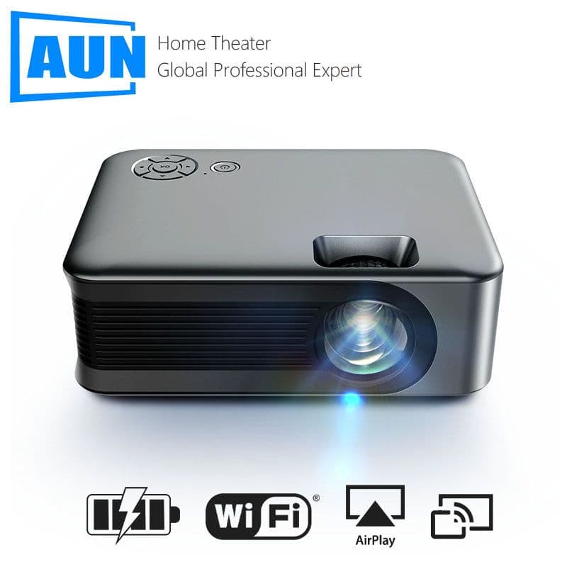 image-AUN A30 Mini LED Projector - Portable Cinema, Mobile Phone Projector, 201W-400W
