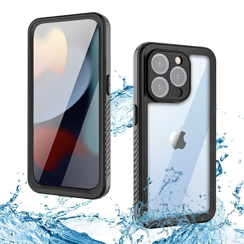 image-Red pepper waterproof case is suitable for Apple 15pro mobile phone case to enhance anti-fall and waterproof sports protection mobile phone case