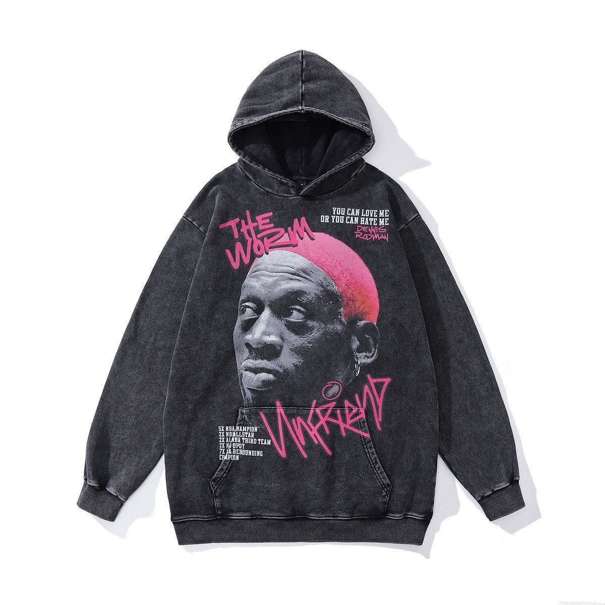 image-Cotton Fleece Hoodie - Kangaroo Pocket Loose Fit XXL