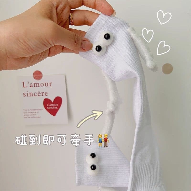 image-Cotton Tube Socks for Women, Funny 3D Design, Unisex, Absorb Sweat, Summer Style