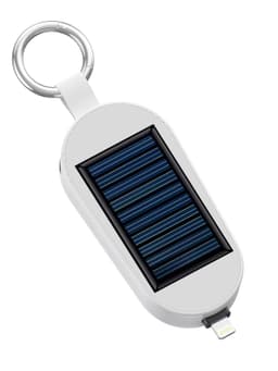 image-Cross-border solar mini keychain power bank mobile phone watch emergency power bank two in one solar charging