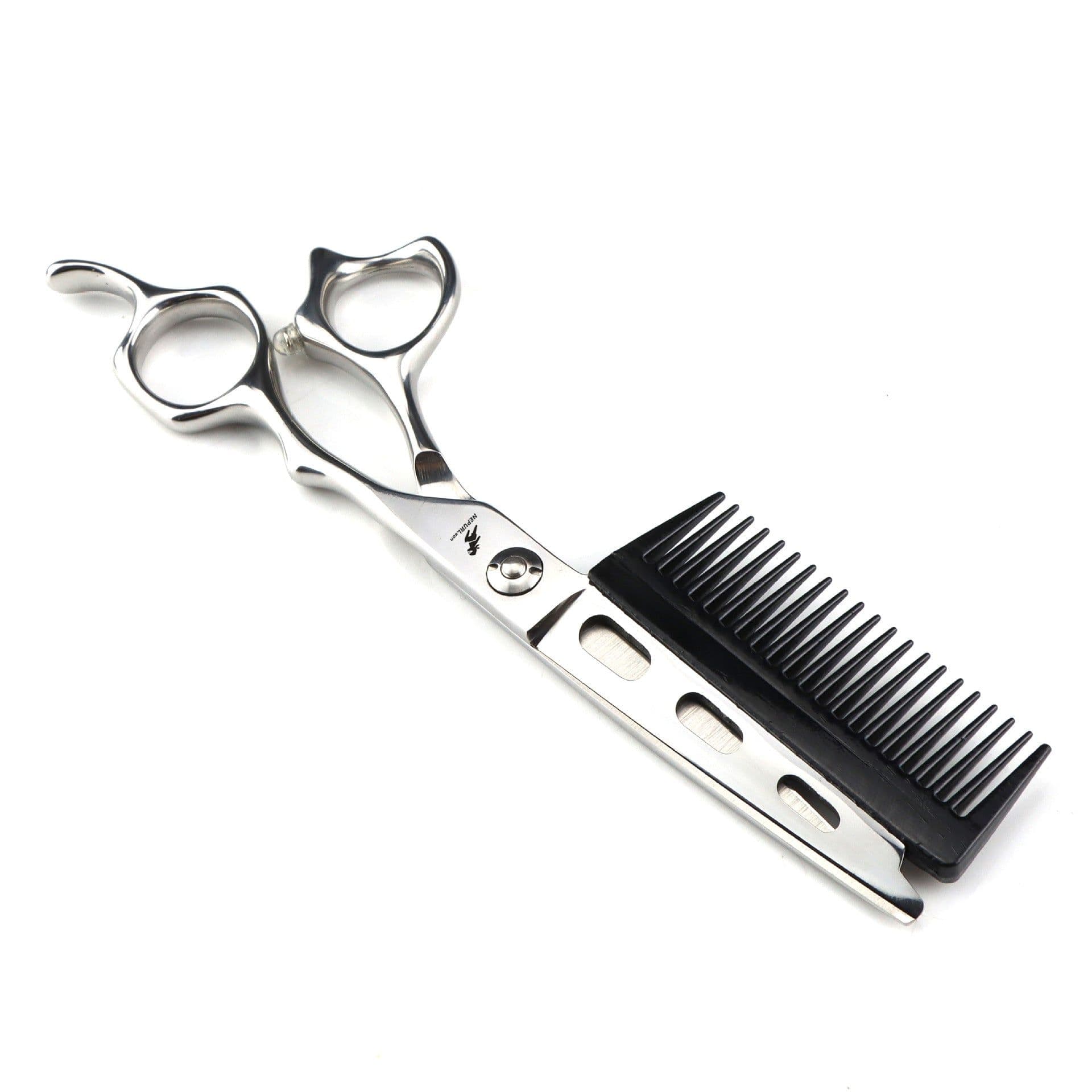 image-6.0" Hairdressing Scissors - Flat Comb Style