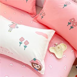 image-Spot Cotton Pillowcase - Cartoon Print Skin-Friendly