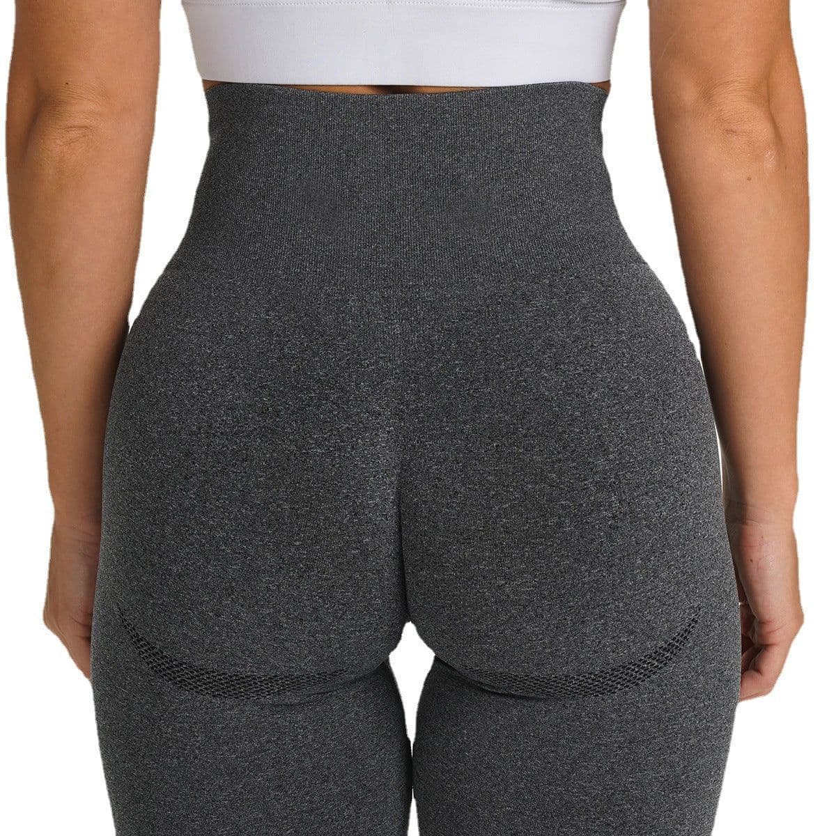 image-Issan Cafe Moisture-Wicking Yoga Pants - Red L, Spandex Blend