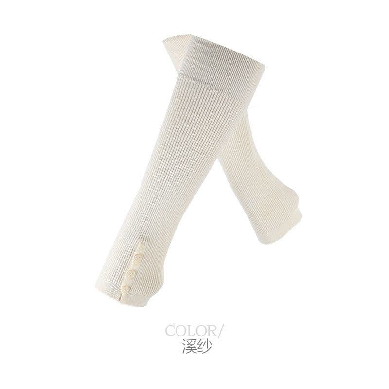 image-MeiKan Knee-Length Ballet Dance Socks - Women's Warm Sports Socks