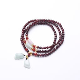 image-Natural Garnet Bracelet Bracelet Multi-circle 5mm Natural Chalcedony Accessories Factory Wholesale Hot Sale