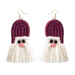 image-Green Tassel Earrings Women Bohemian Layered