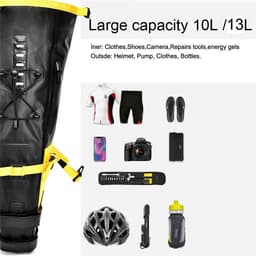 image-Waterproof Bike Saddle Bag - Large Capacity