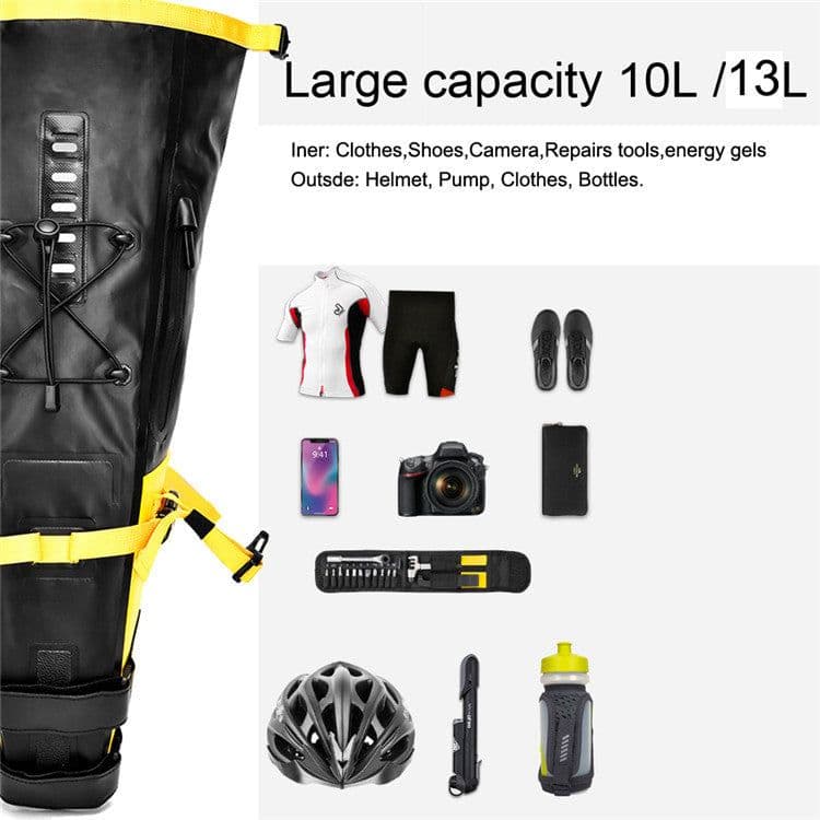 image-Waterproof Bike Saddle Bag - Large Capacity