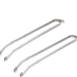 image-Stainless Steel BBQ Tongs - Multi-Use Grill Tool