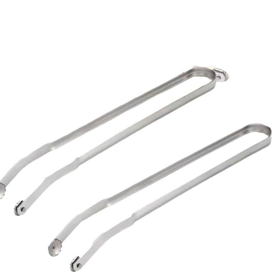image-Stainless Steel BBQ Tongs - Multi-Use Grill Tool