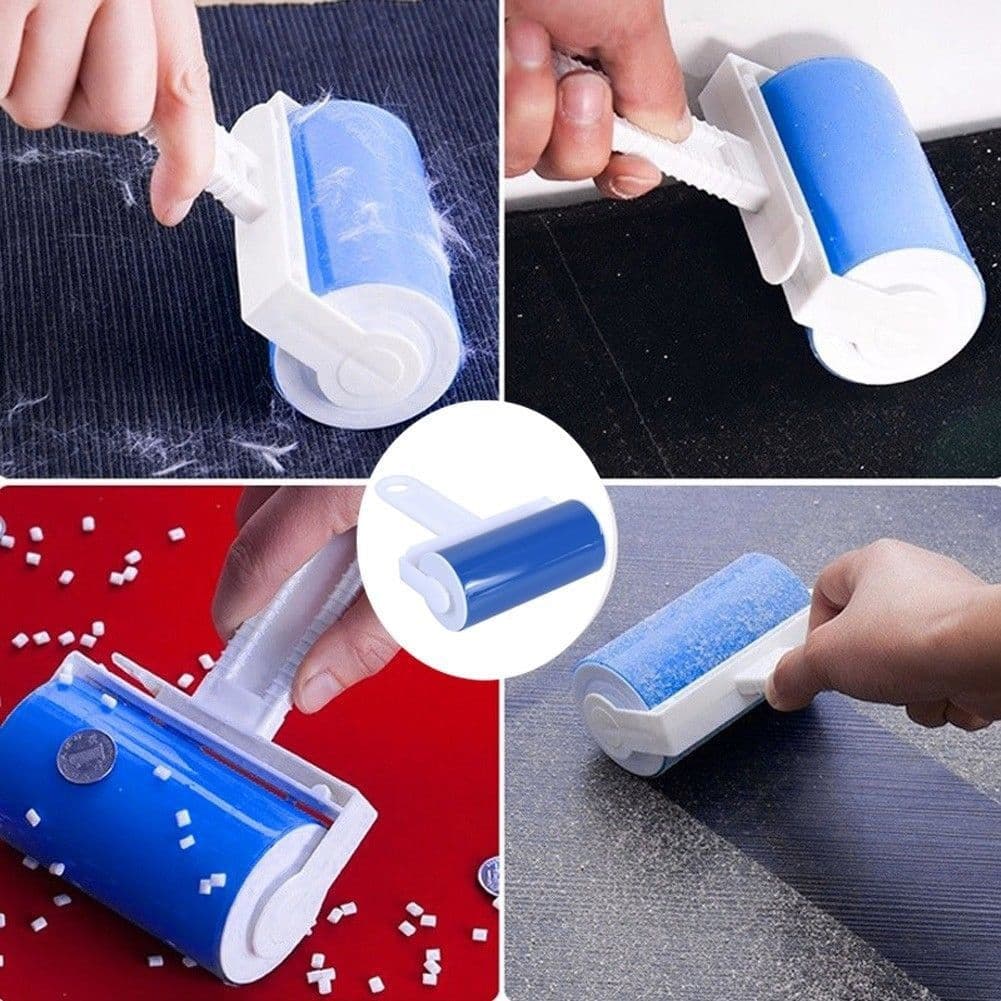 image-Clothes Dust Removal Sticky Hair Roller Washable Reusable Hair Remover