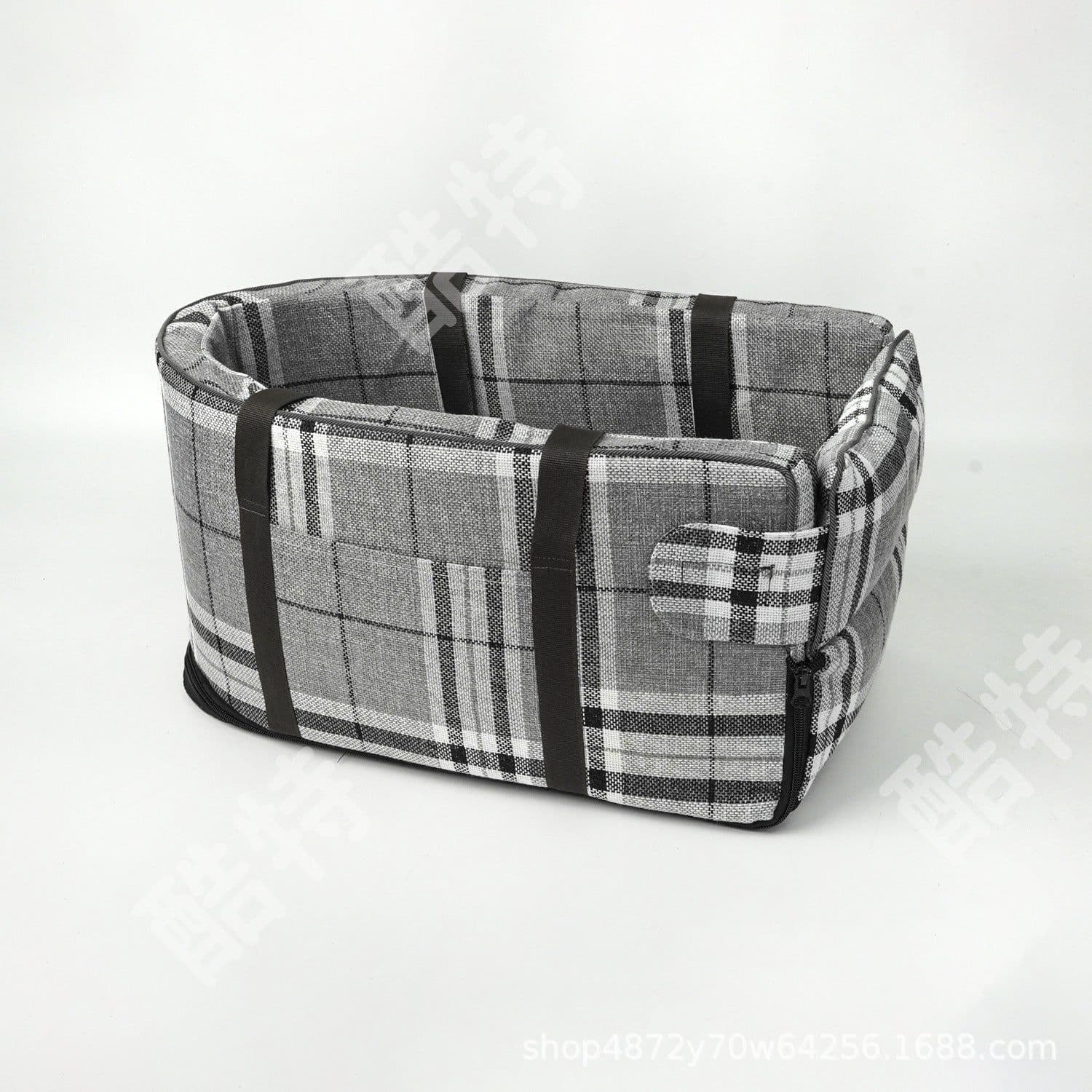 image-Amazon best-selling car dog kennel car pet car bag safety seat central control pet kennel bag