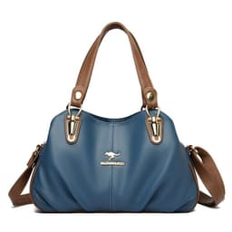 image-Cross-border women's bag 2023 new all-match middle-aged mother's bag Korean version of color contrast single shoulder Messenger bag atmospheric handbag bag