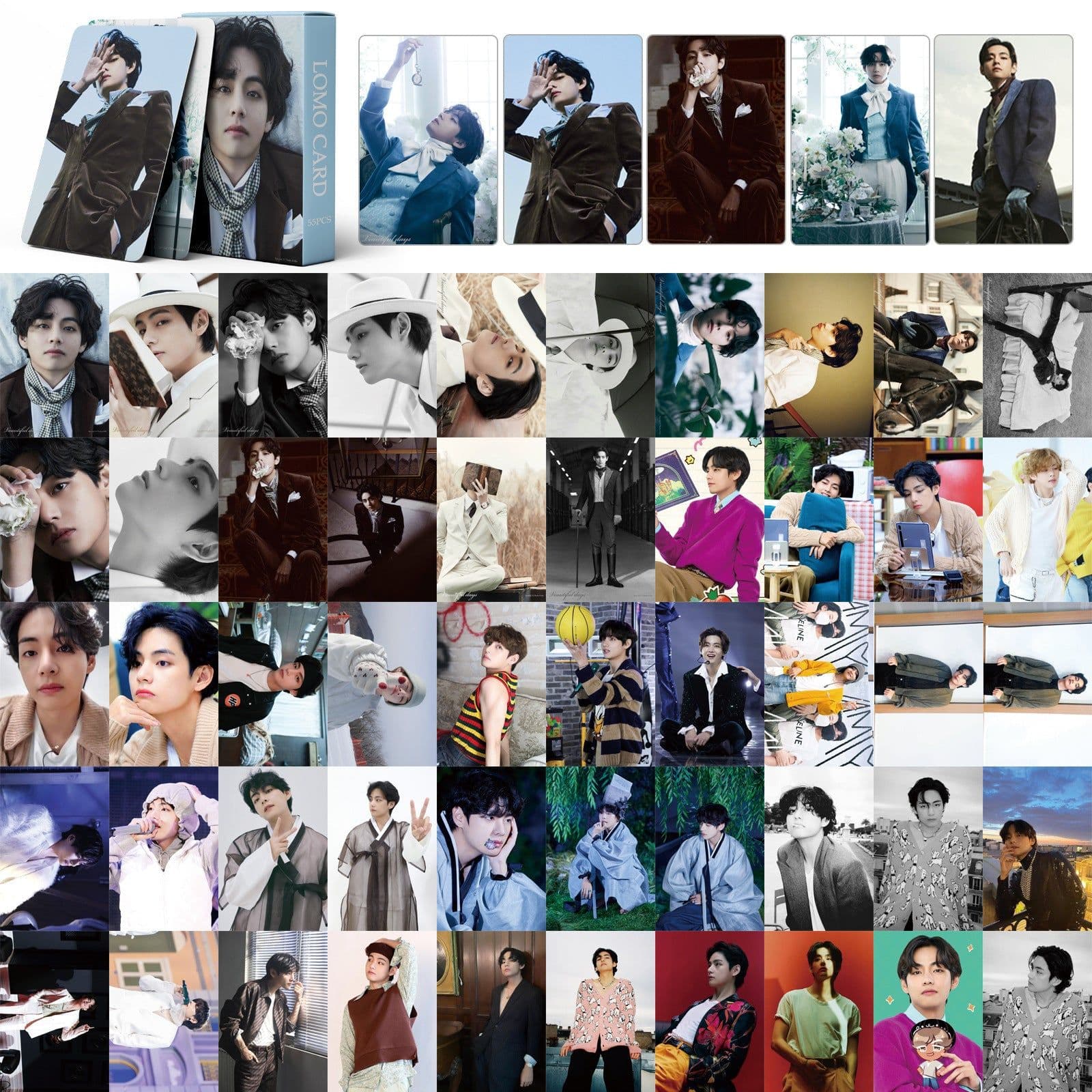 image-Comprehensive link BTS single solo photo card BTS postcard Tian Jungkook Kim Tae Hyung LOMO photo card