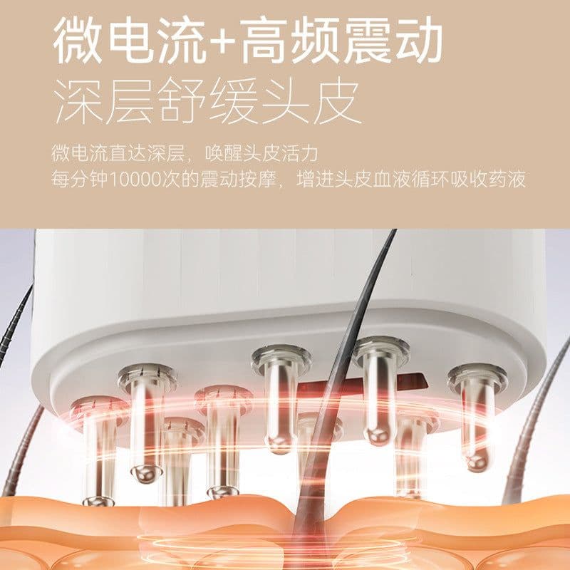 image-Electric Mino 1ml Dil Drug Comb Red Light Vibrating Massage Head