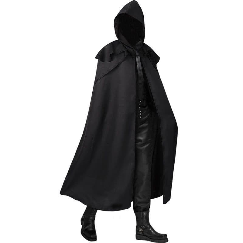 image-Man Yi Shang Gothic Hooded Cloak - Blue 5XL