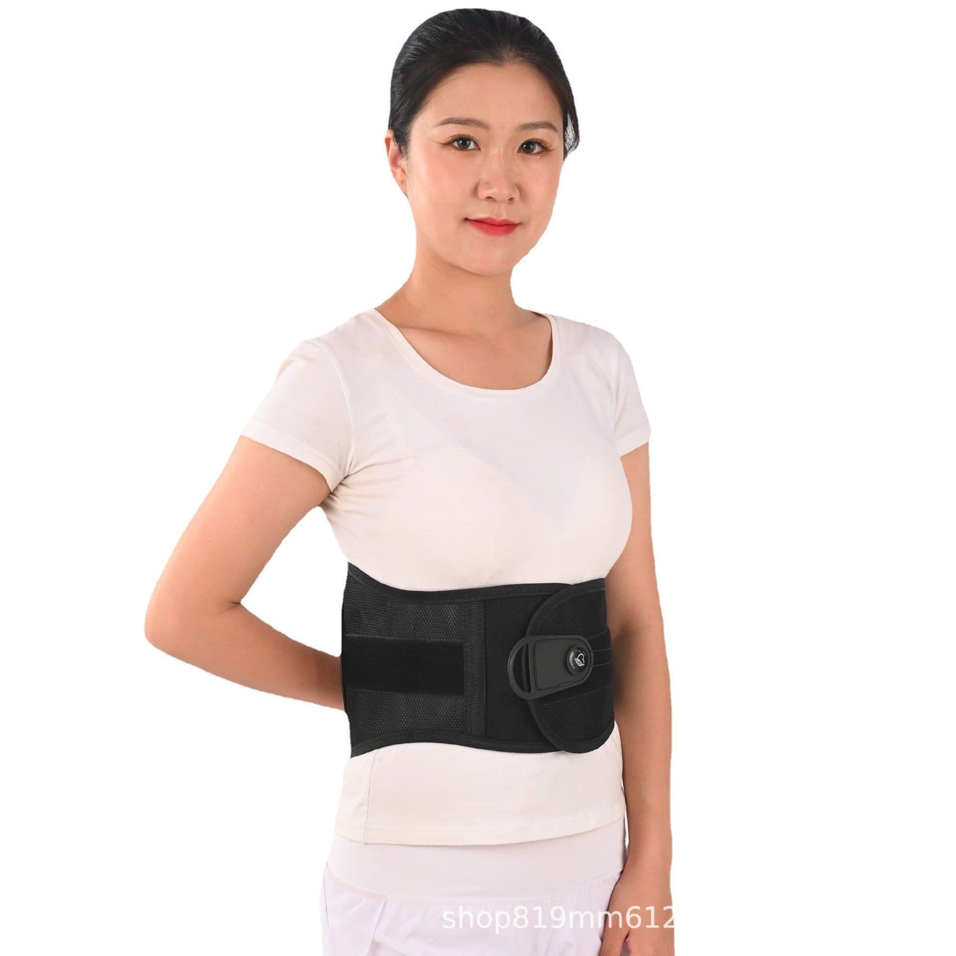 image-Long Line Far Infrared Waist Support - Black LX-505 for Cycling