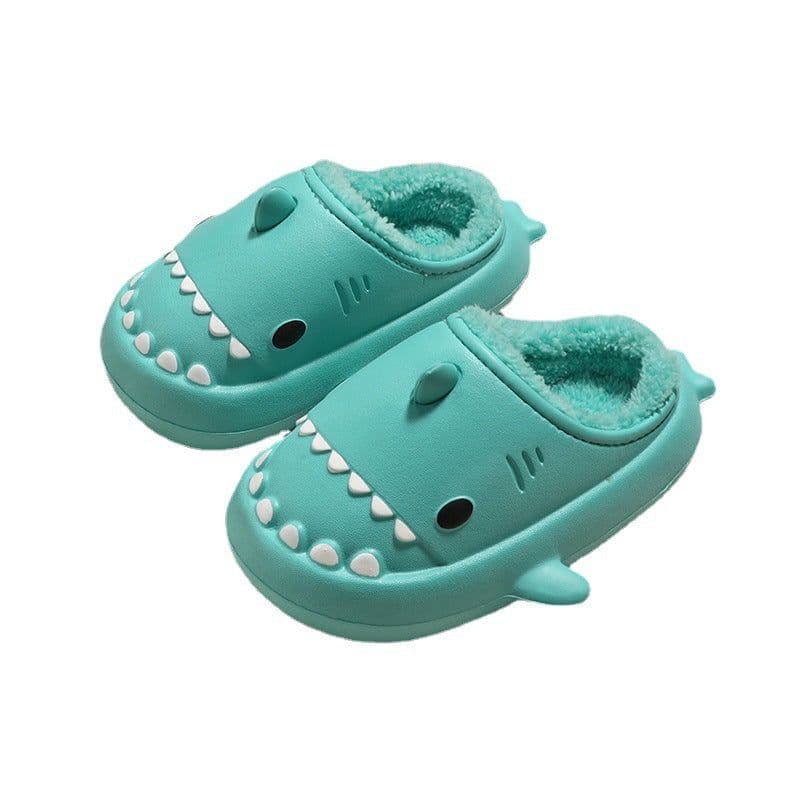 image-Children's EVA Shark Slippers - Sapphire Waterproof