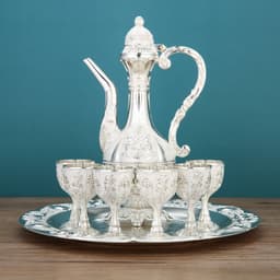 image-European Style Wine Jug and Glass Set for Home Wedding Decor