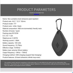 image-USB Mosquito Repeller - Sonic Pest Control Black