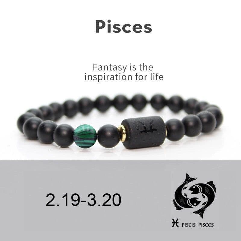 image-Constellation Bracelet - 8mm Natural Stone Agate Beads Unisex