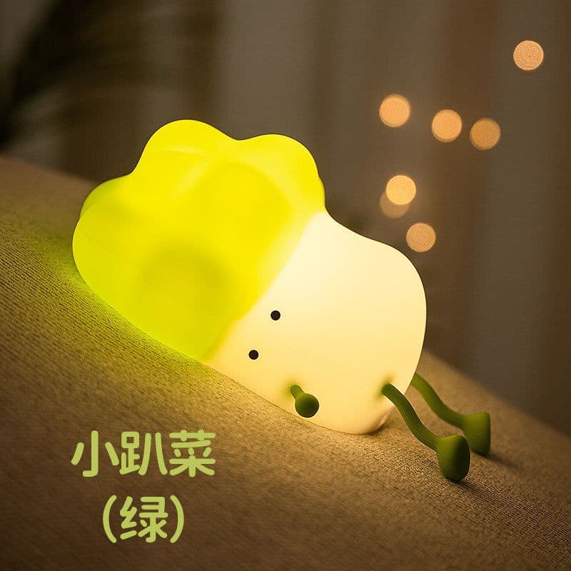 image-Silicone Lamp - Party Dish Patting Creative Gift, Soft Eye-Protection Light for Bedroom