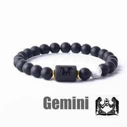 image-Tiger Eye Stone Zodiac Bracelet - Natural Stone Beaded
