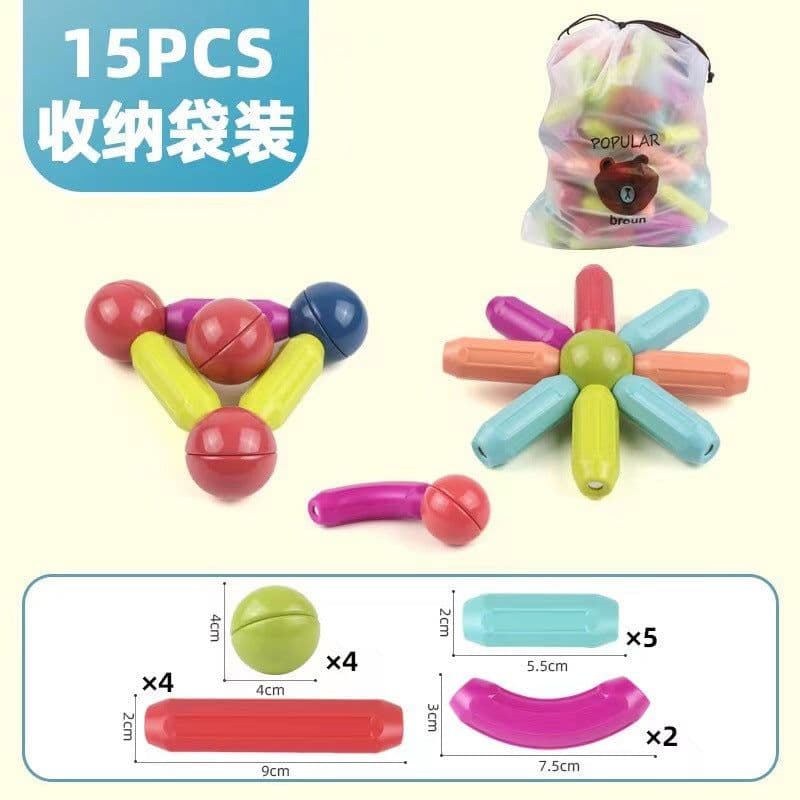 image-Yunying Brothers Magnetic Building Blocks - 100pcs